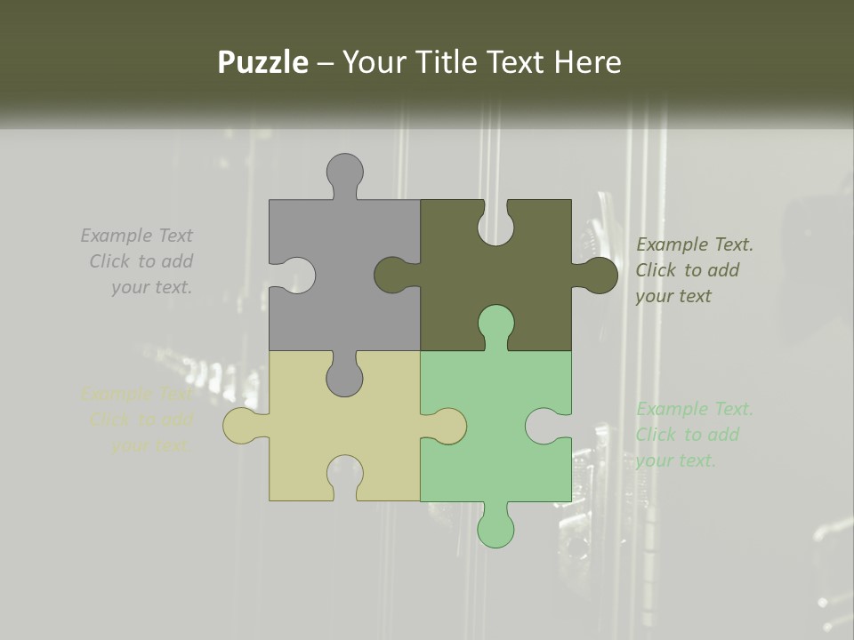 White Industry Part PowerPoint Template