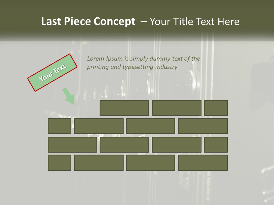 White Industry Part PowerPoint Template