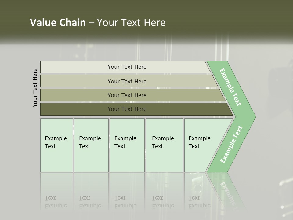 White Industry Part PowerPoint Template