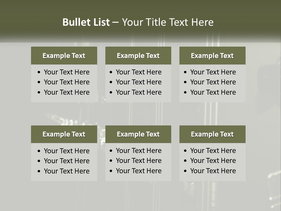 White Industry Part PowerPoint Template