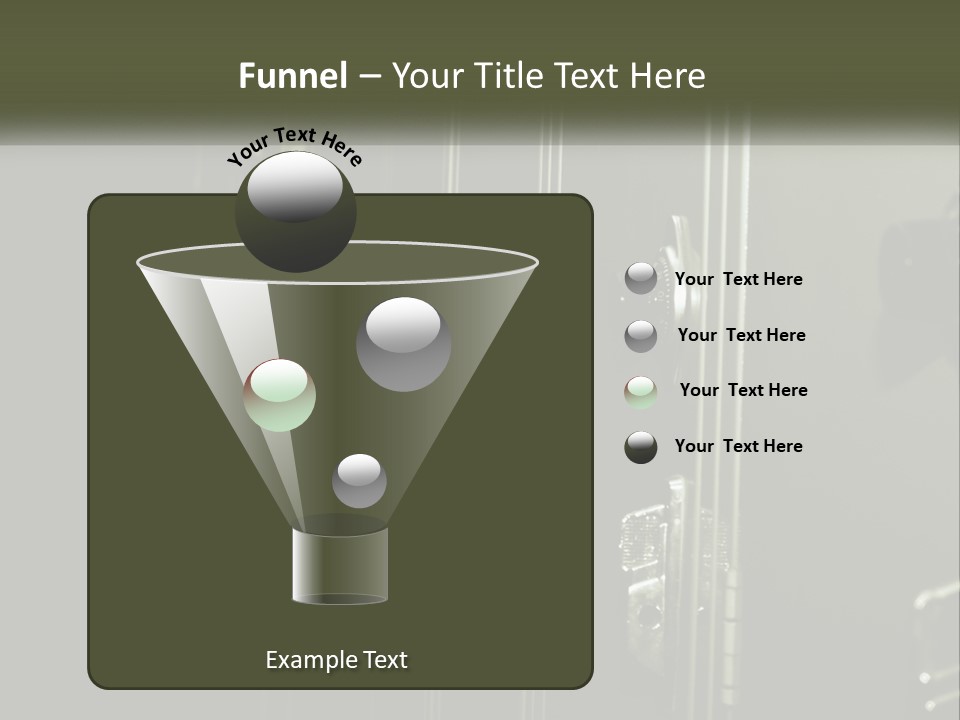 White Industry Part PowerPoint Template