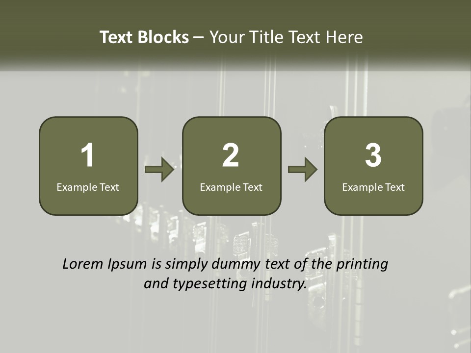 White Industry Part PowerPoint Template