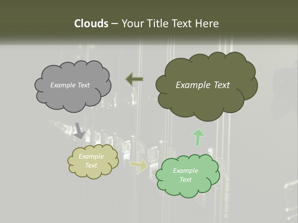 White Industry Part PowerPoint Template