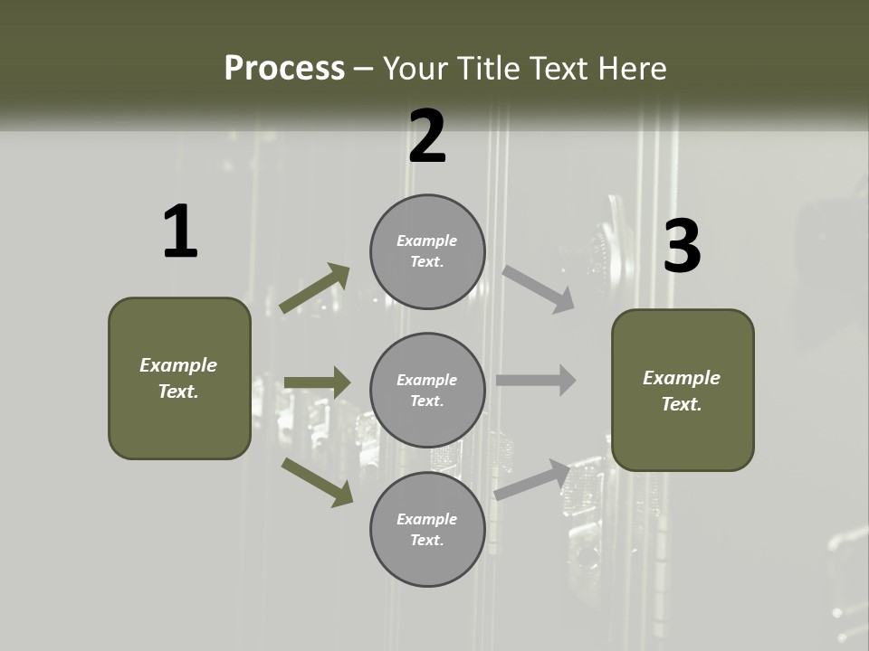 White Industry Part PowerPoint Template
