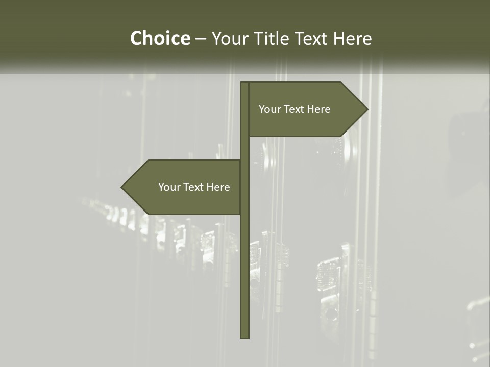 White Industry Part PowerPoint Template