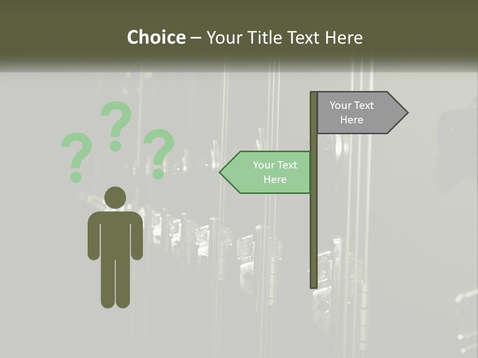 White Industry Part PowerPoint Template