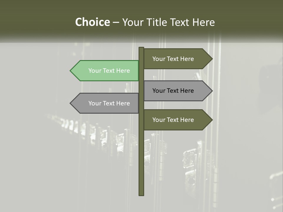 White Industry Part PowerPoint Template