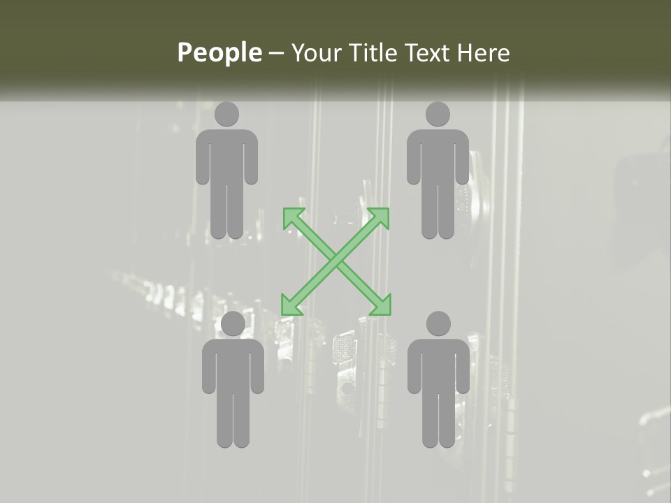 White Industry Part PowerPoint Template