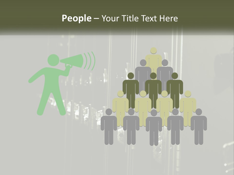 White Industry Part PowerPoint Template