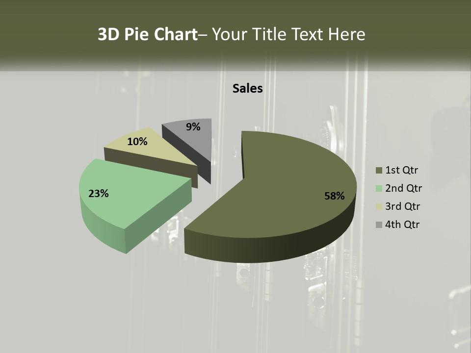 White Industry Part PowerPoint Template
