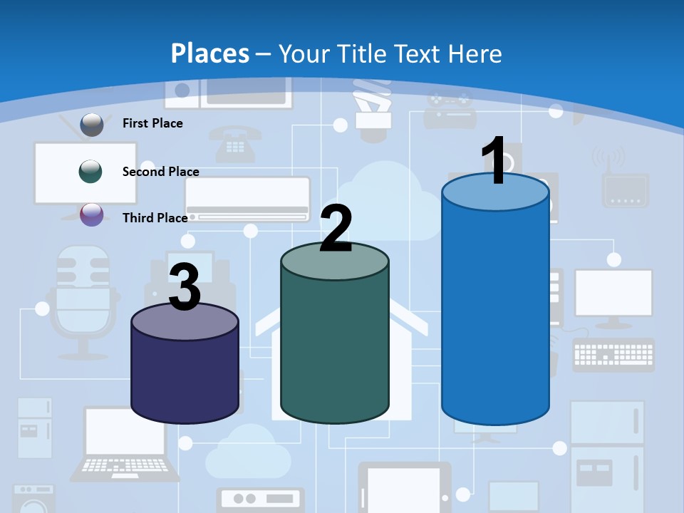 Condition House Electricity PowerPoint Template