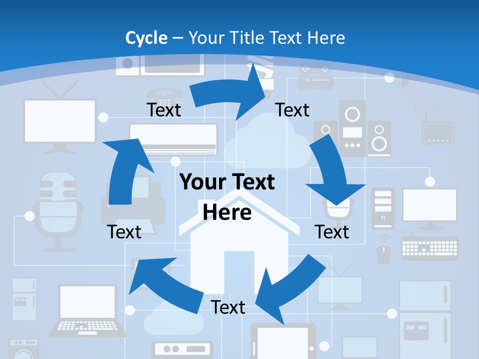 Condition House Electricity PowerPoint Template