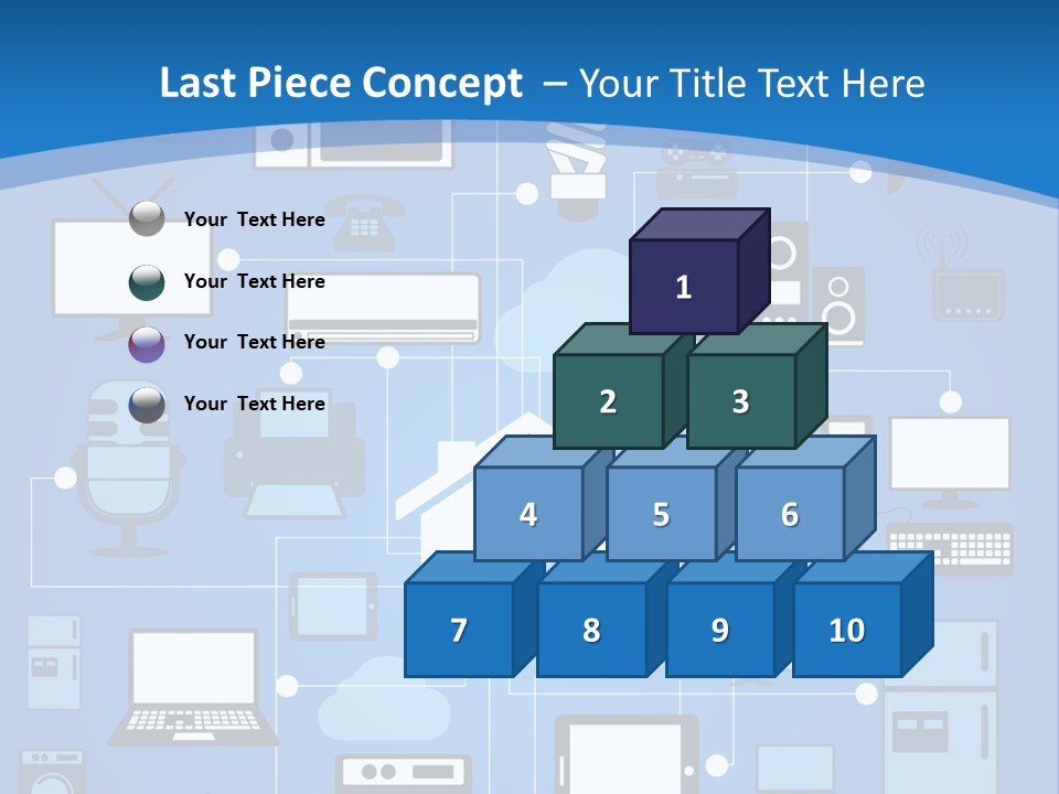 Condition House Electricity PowerPoint Template