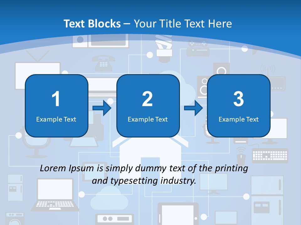Condition House Electricity PowerPoint Template