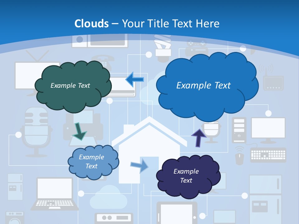 Condition House Electricity PowerPoint Template