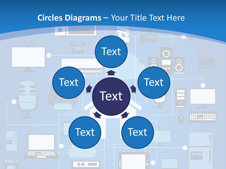 Condition House Electricity PowerPoint Template