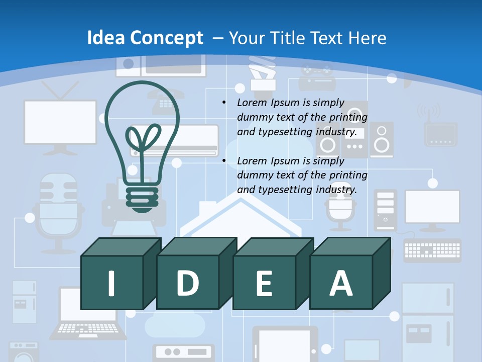 Condition House Electricity PowerPoint Template