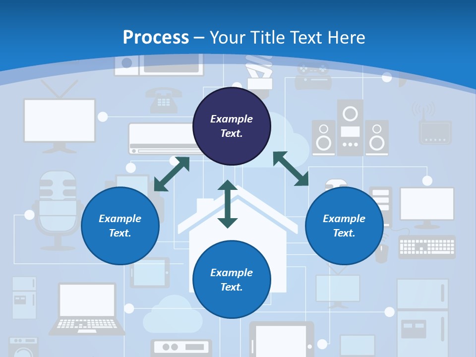 Condition House Electricity PowerPoint Template
