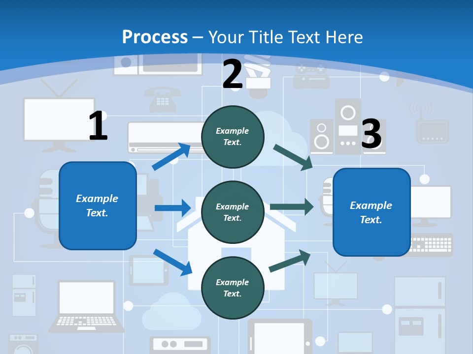 Condition House Electricity PowerPoint Template