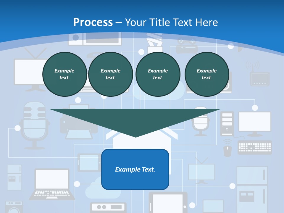 Condition House Electricity PowerPoint Template