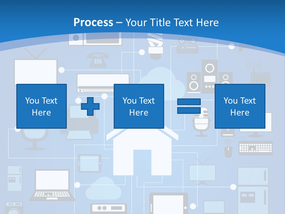 Condition House Electricity PowerPoint Template