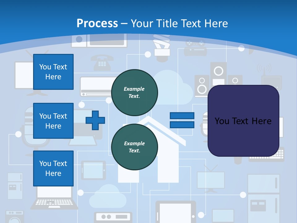 Condition House Electricity PowerPoint Template