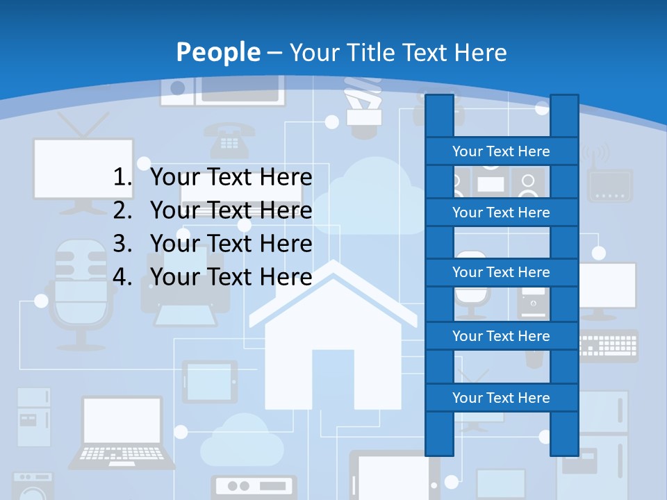 Condition House Electricity PowerPoint Template