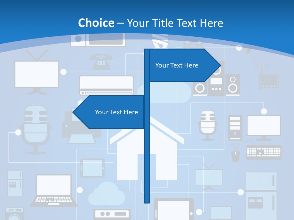 Condition House Electricity PowerPoint Template