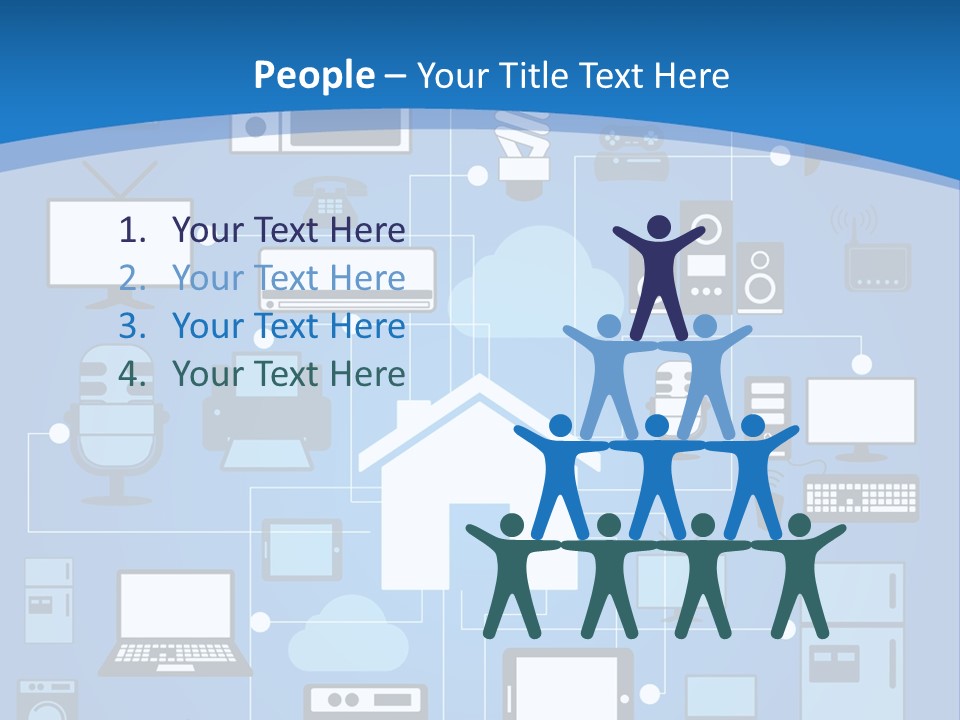 Condition House Electricity PowerPoint Template