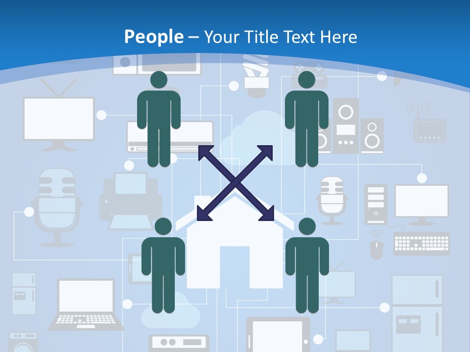 Condition House Electricity PowerPoint Template