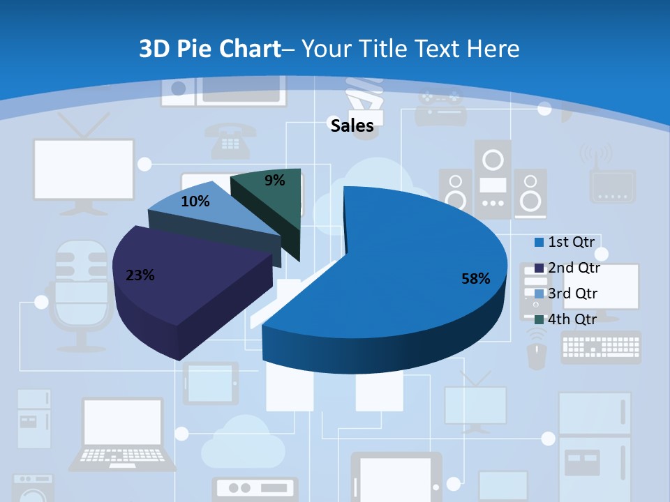 Condition House Electricity PowerPoint Template