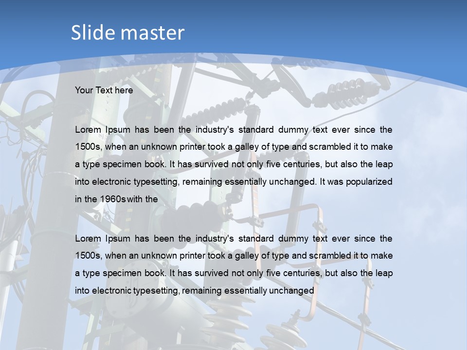 Condition Industry Electricity PowerPoint Template