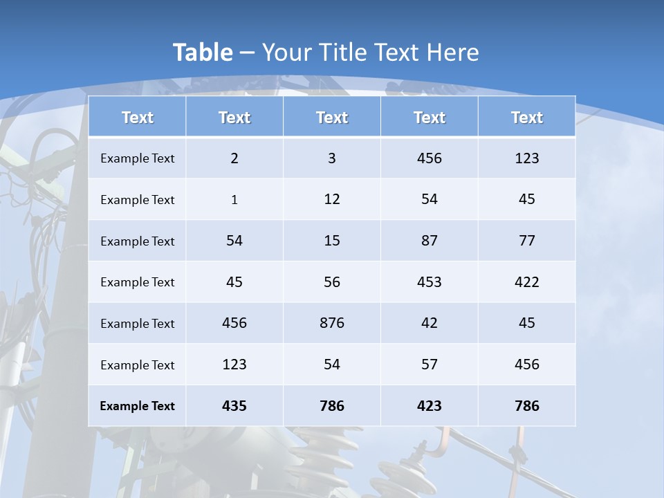 Condition Industry Electricity PowerPoint Template