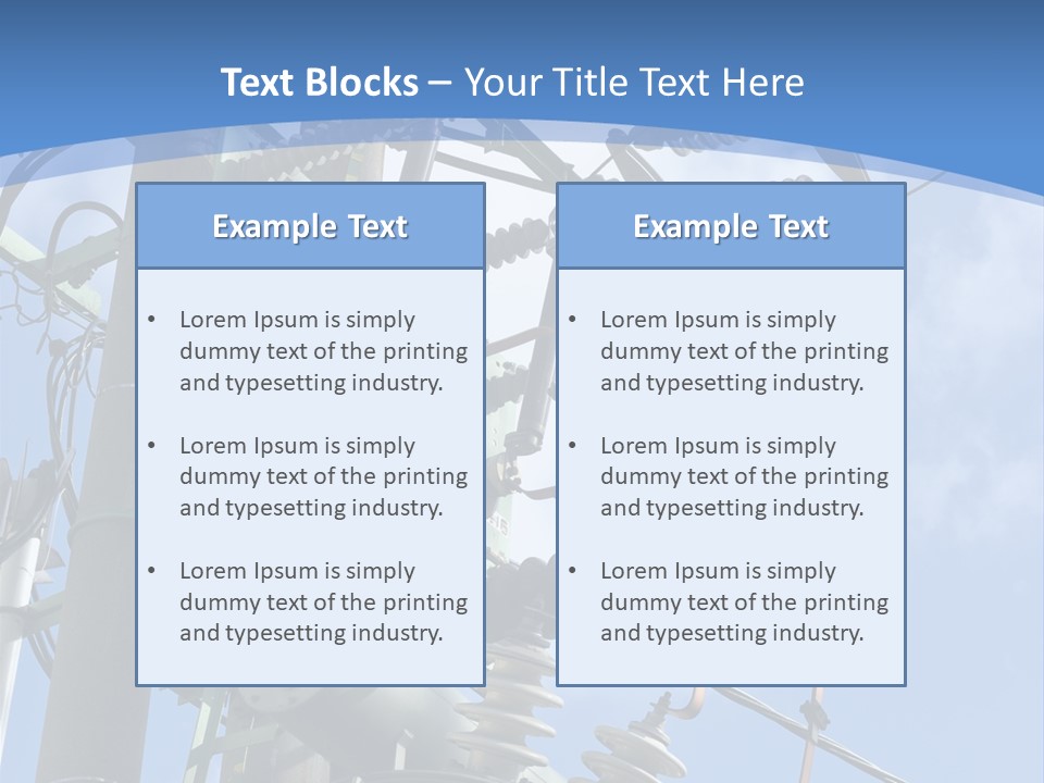 Condition Industry Electricity PowerPoint Template