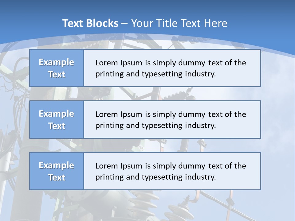 Condition Industry Electricity PowerPoint Template