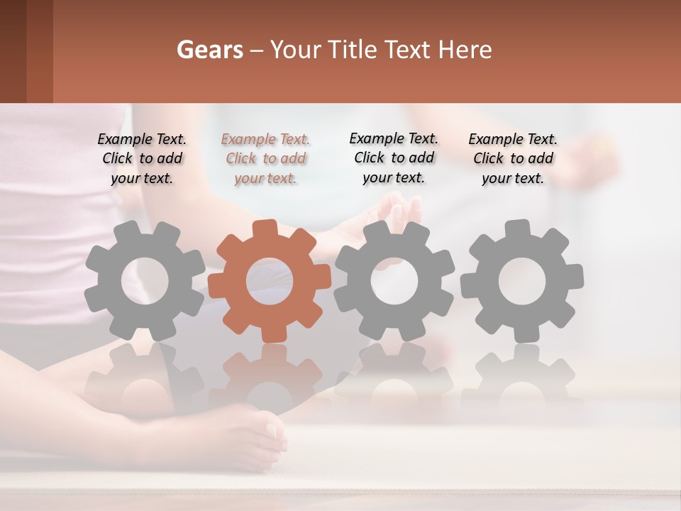 White Air Cool PowerPoint Template