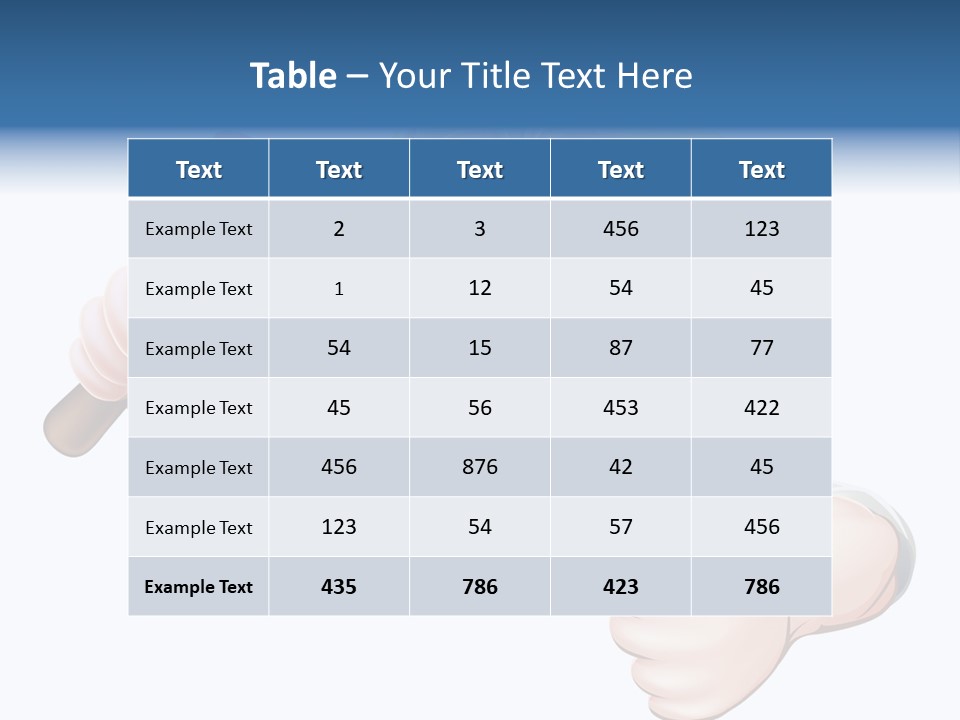 White System Condition PowerPoint Template