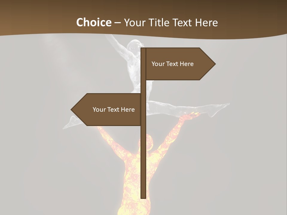 Electricity Cooling Switch PowerPoint Template