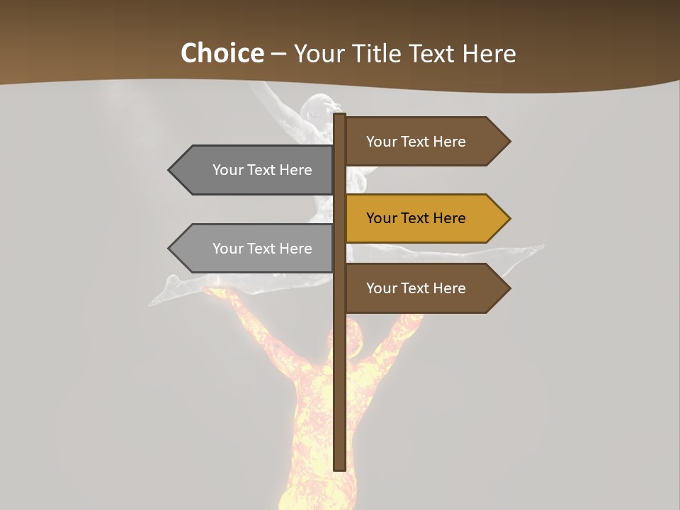 Electricity Cooling Switch PowerPoint Template
