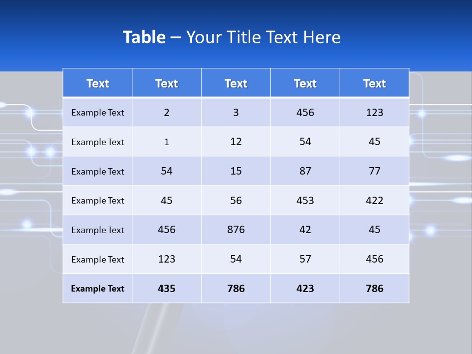 Electric System Condition PowerPoint Template