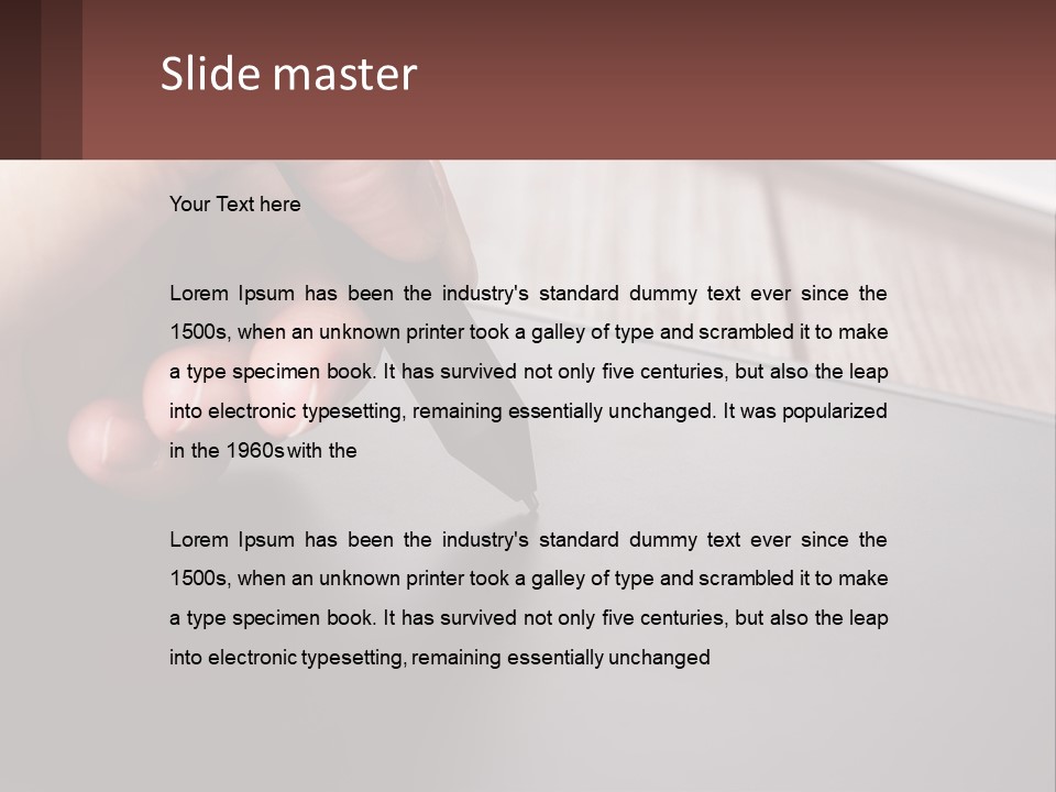 White Cold Equipment PowerPoint Template