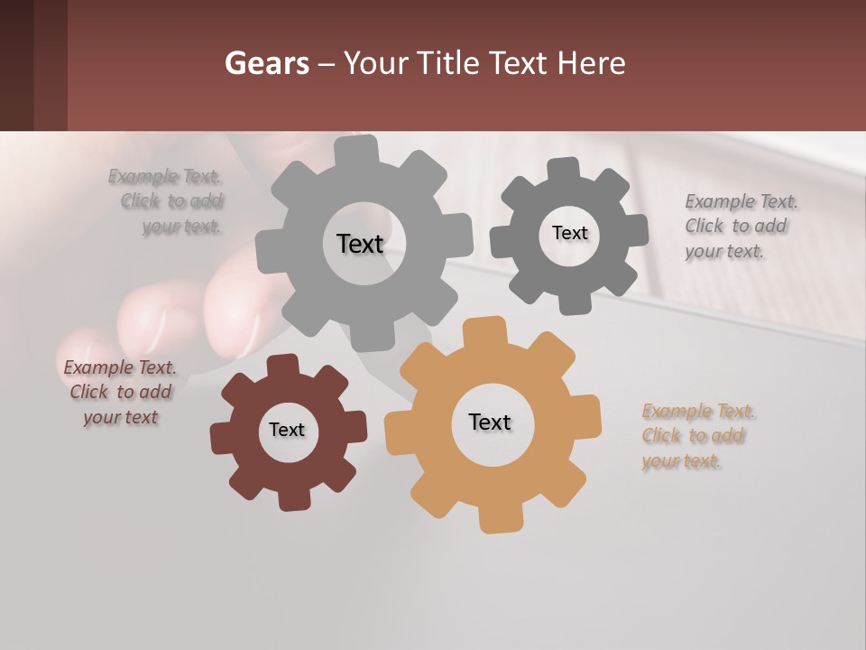 White Cold Equipment PowerPoint Template