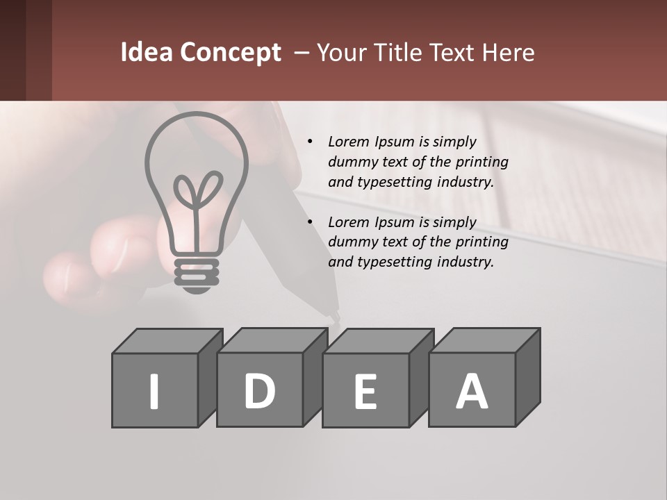 White Cold Equipment PowerPoint Template