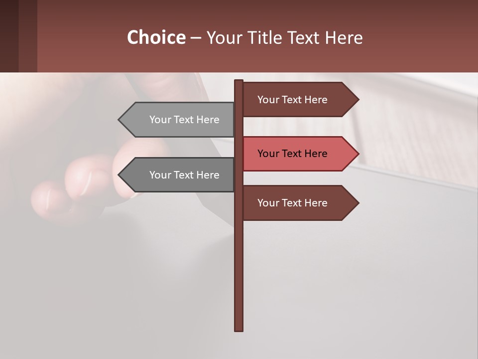 White Cold Equipment PowerPoint Template