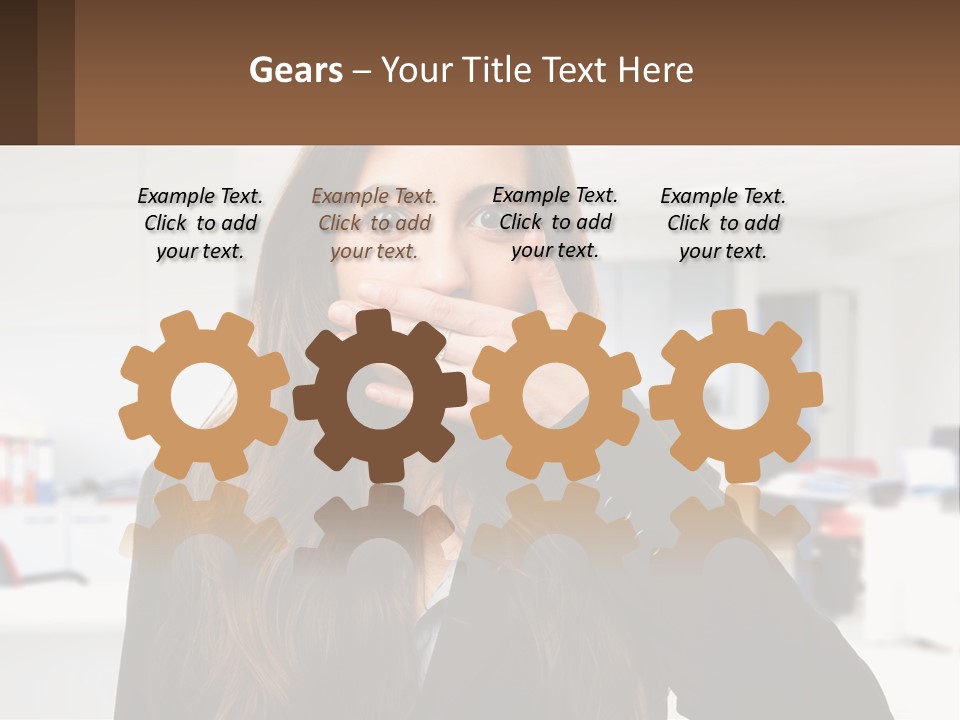 White Condition Climate PowerPoint Template