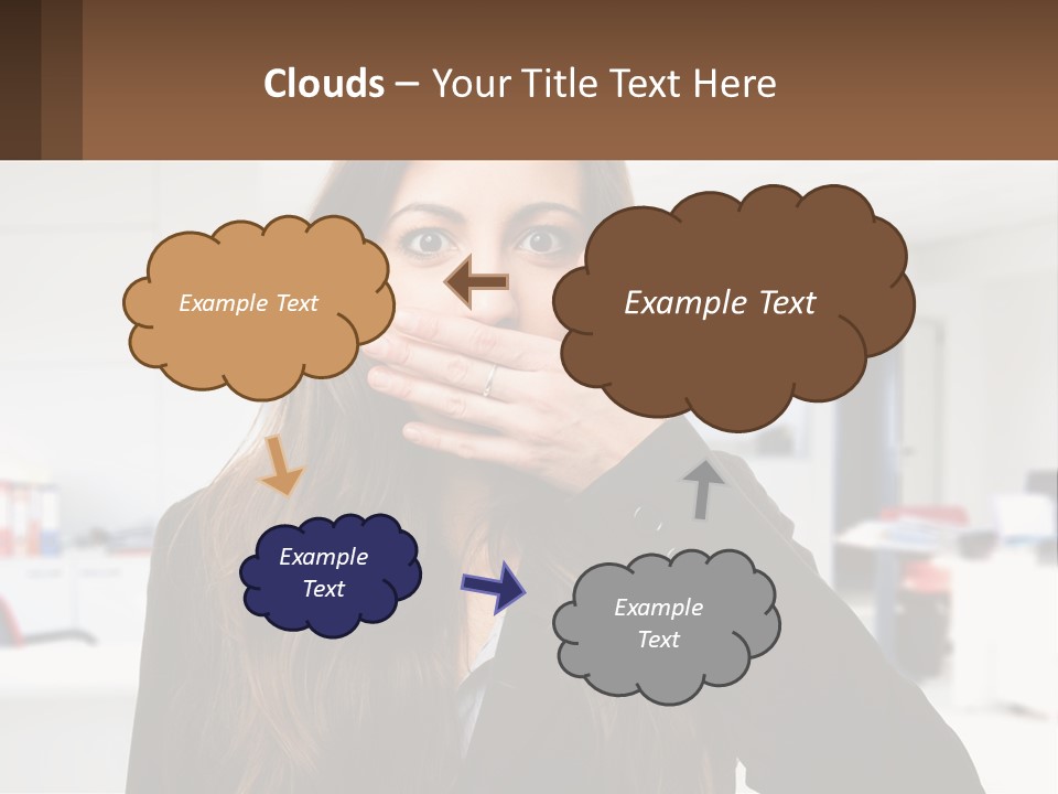 White Condition Climate PowerPoint Template