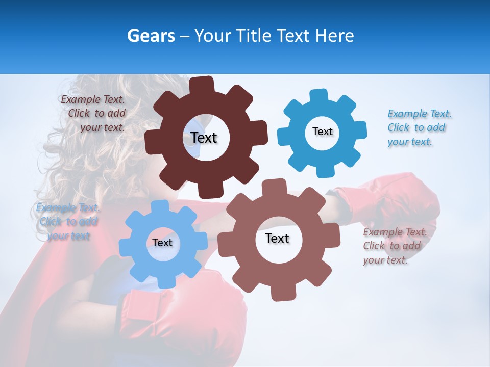 White Condition Equipment PowerPoint Template