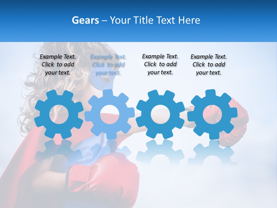 White Condition Equipment PowerPoint Template