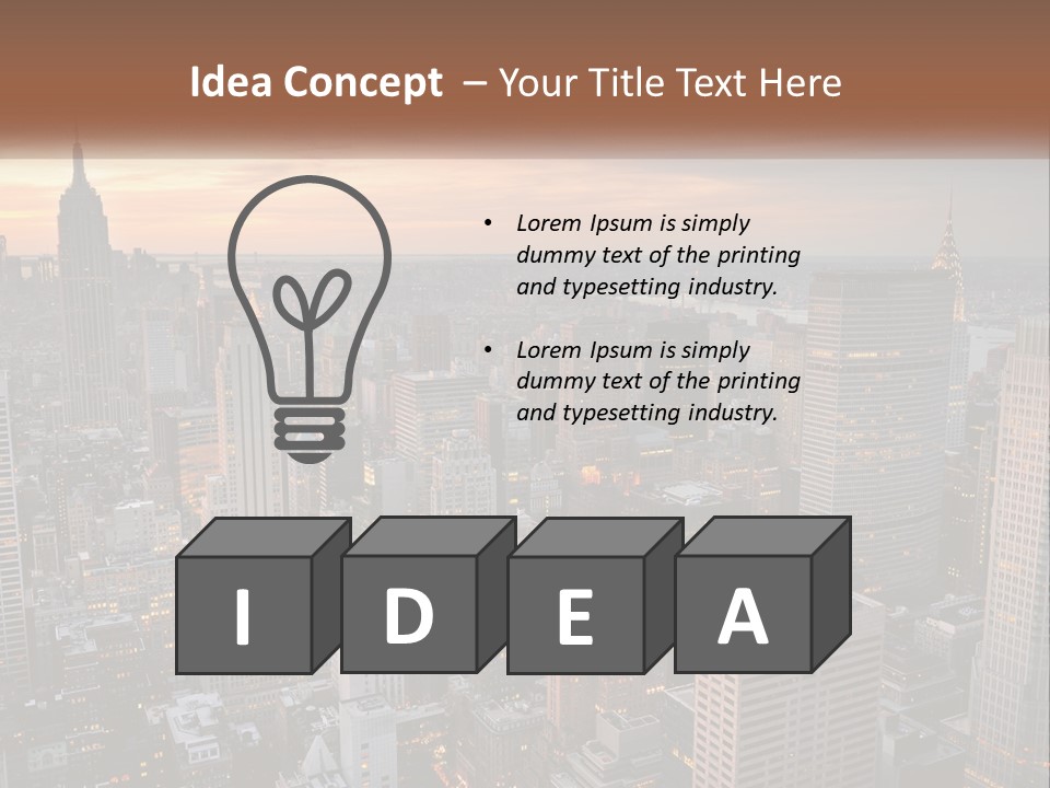 White Industry Electric PowerPoint Template