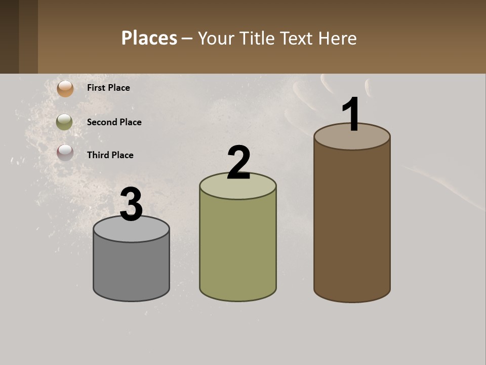 Cool White Switch PowerPoint Template